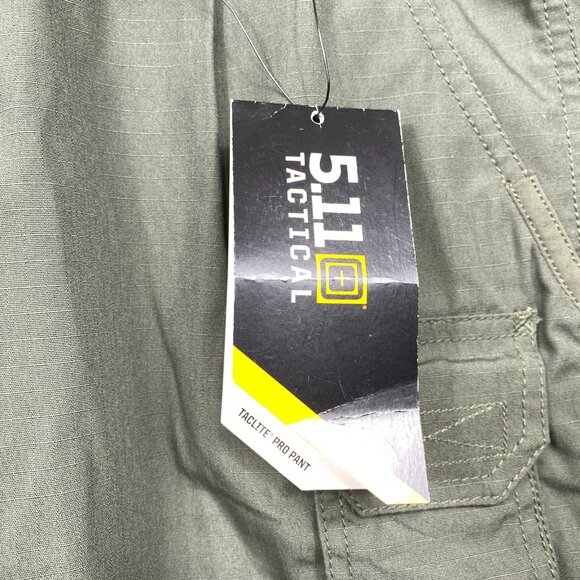 5.11 Tactical Taclite Pro Pants Mens 36x32 TDU Green Ripstop 8 Pockets Utility - Picture 6 of 15